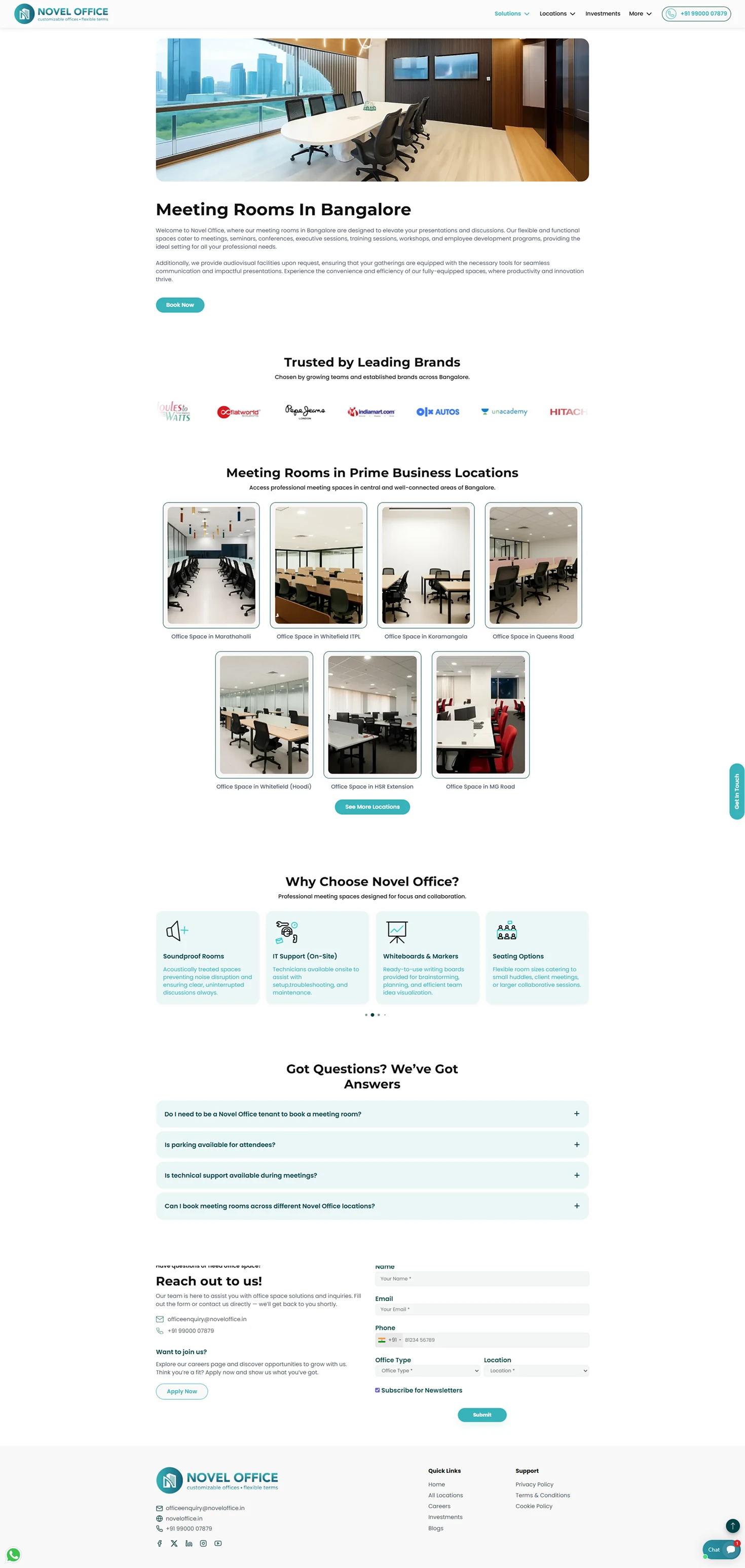 Novel Office production screen